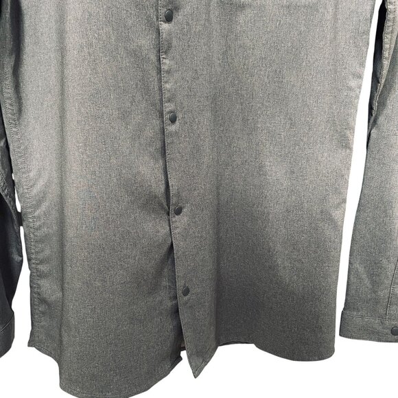 NWT All In Motion Travel Shirt Gray Stretch Button Up Quick Dry UPF50 Small - Picture 7 of 11